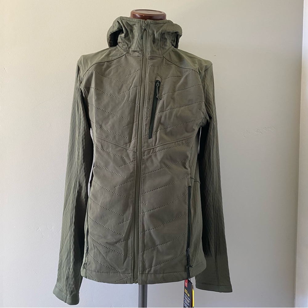 Under Armour men’s olive green ColdGear Reactor hoodie, size S